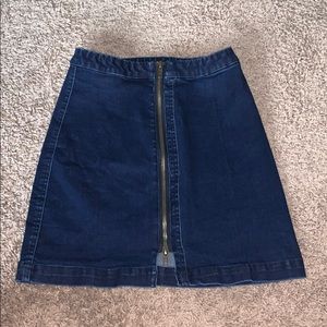 A zip up Jean skirt